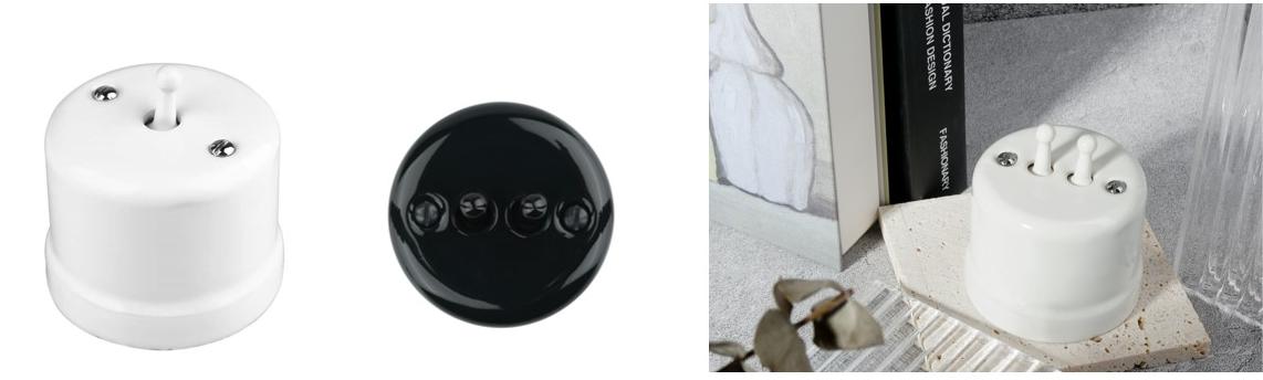 interruttore a levetta in porcellana