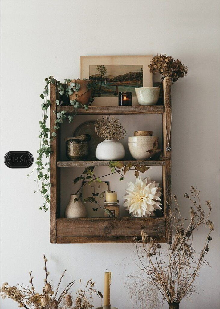 presa elettrica a muro in ceramica