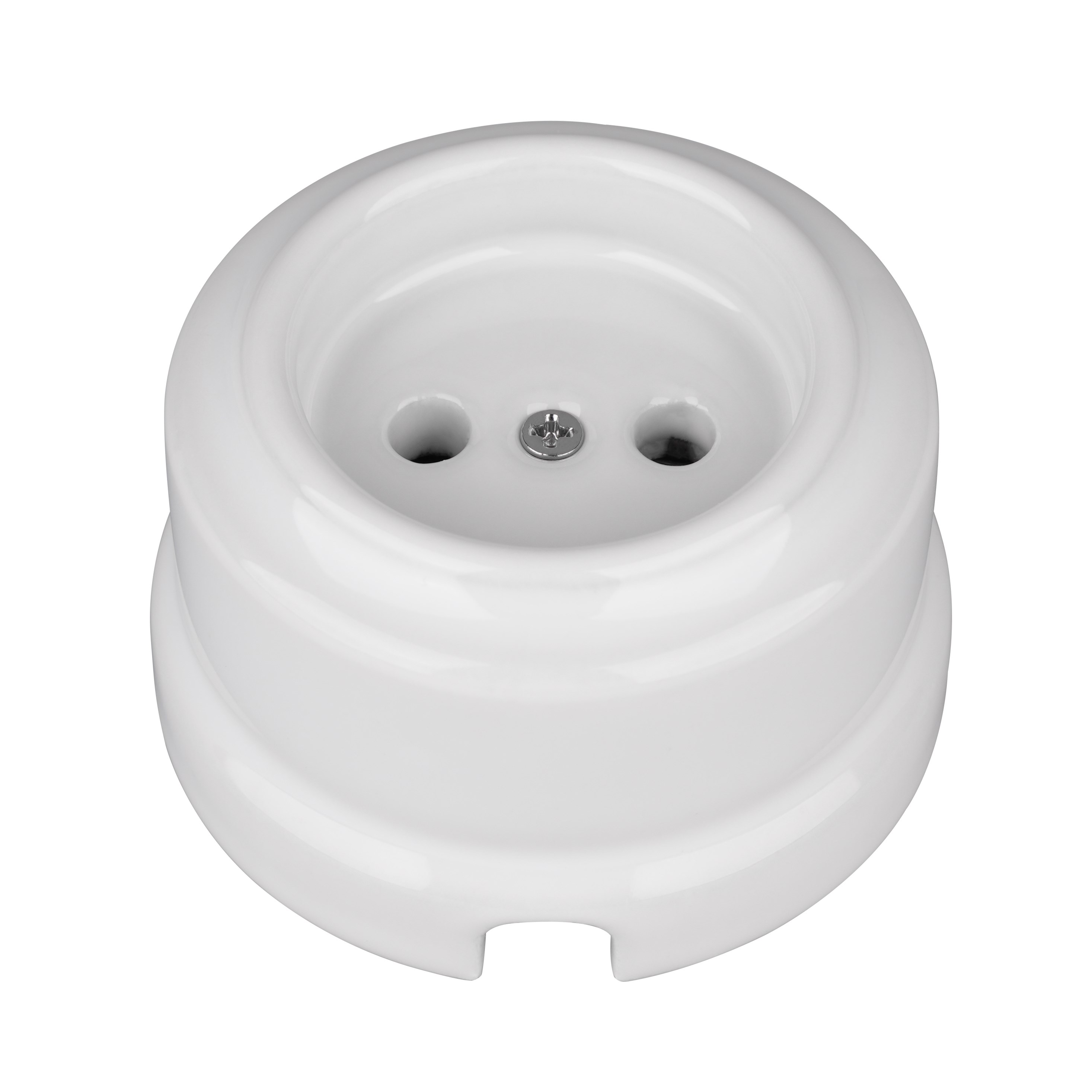 Presa a parete non fondata in ceramica retrò senza infiammabile 