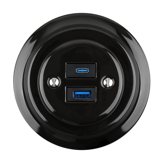 Ceramic USB-A+USB-C 20W 5V-4A SCOPIO DI CARBAGGIO MONTO