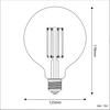 Lampadina LED G125 7W Globo Trasparente 806Lm E27 2700K Dimmerabile