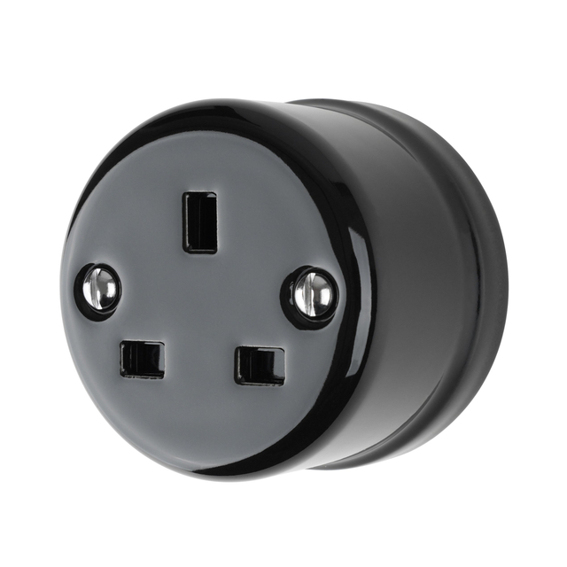 UK Standard Standard Wall-Muncing Ceramic Electric Home Wall Socket