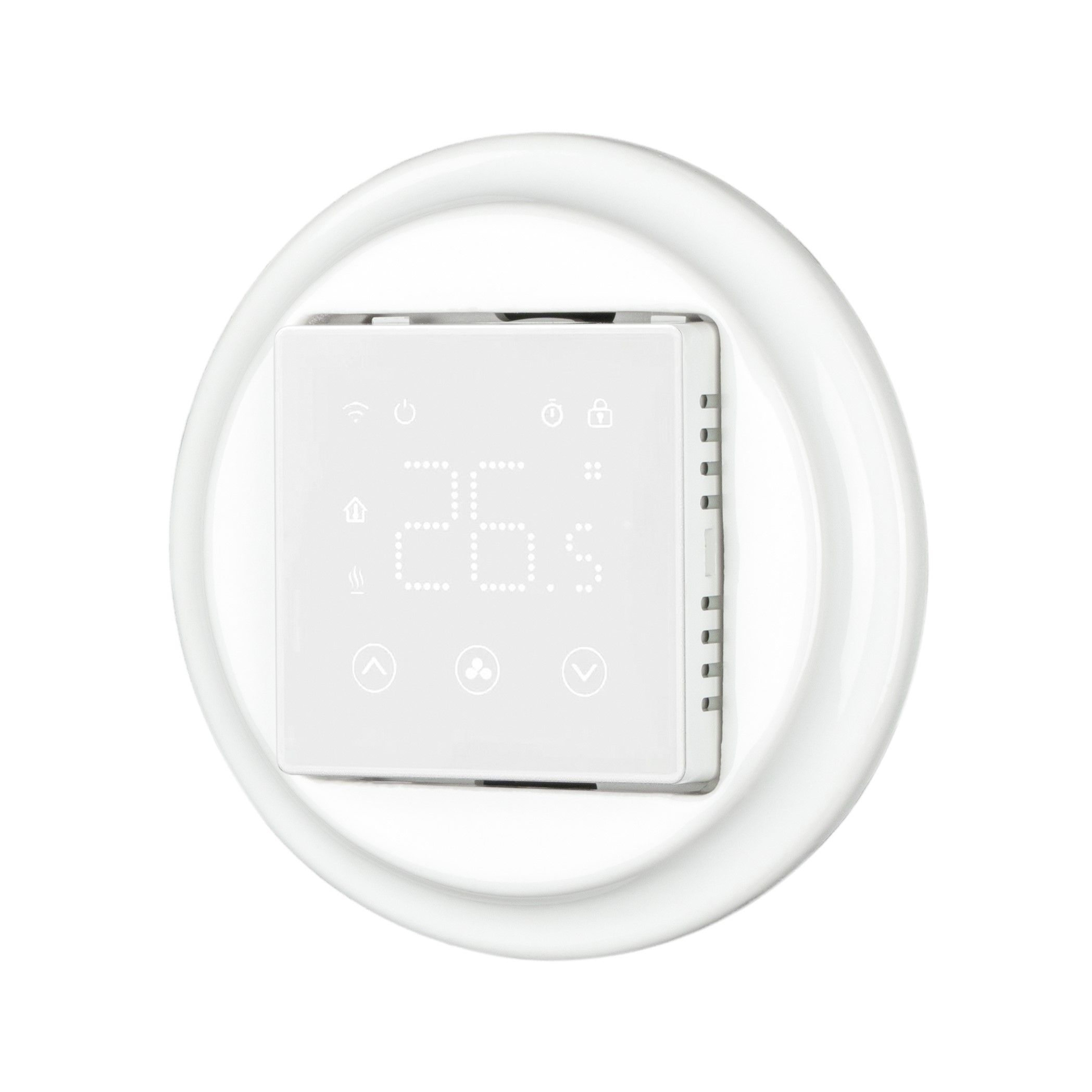 termostato digitale per riscaldamento bianco